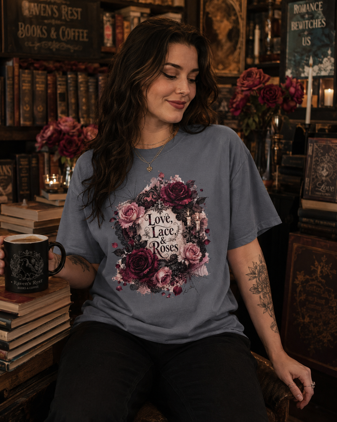 Love, Lace, & Roses Tee by Layla Moody