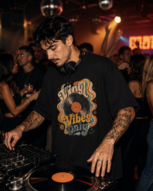 Vinyl Vibes Unisex classic tee by Layla Moody