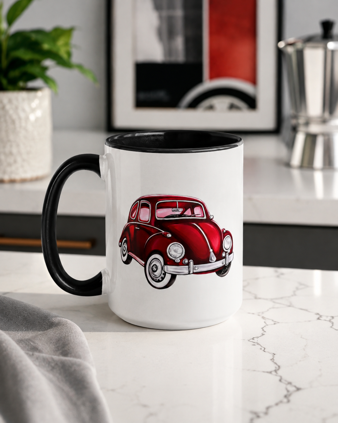 1974 VW Beetle Mug by Layla Moody