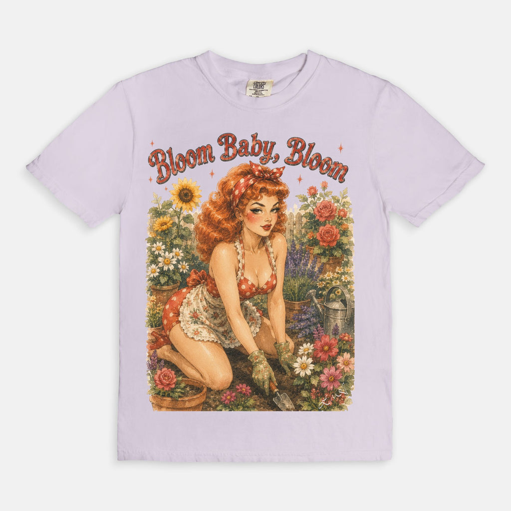 Bloom Baby, Bloom Vintage Pin-Up Tee