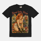 Bloom Baby, Bloom Vintage Pin-Up Tee