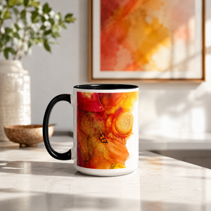 'Changing of the Seasons' Alcohol Ink Mug by Layla Moody