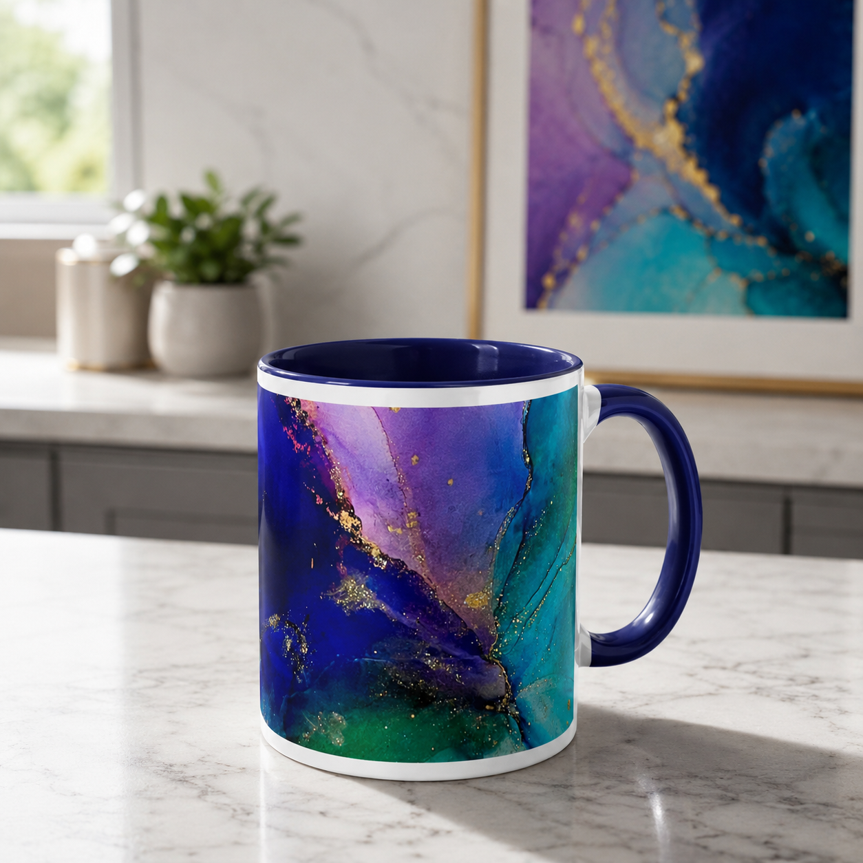 'Abstract Alcohol Ink' Mug by Layla Moody