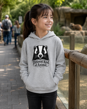 'Different Kind of Animal' Toddler Fleece Pullover Hoodie by Layla Moody