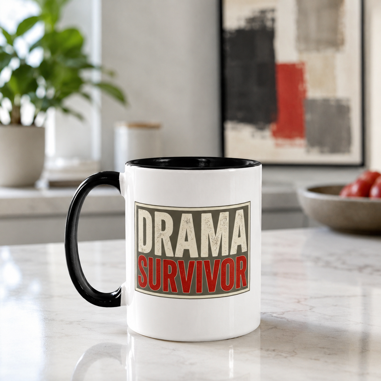 'Drama Survivor' Mug by Layla Moody