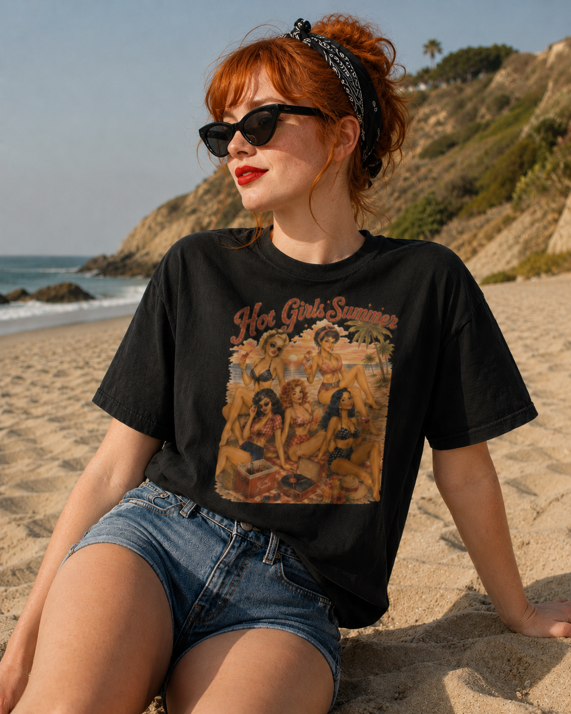 'Hot Girls Summer' Pin-Up Tee by Layla Moody
