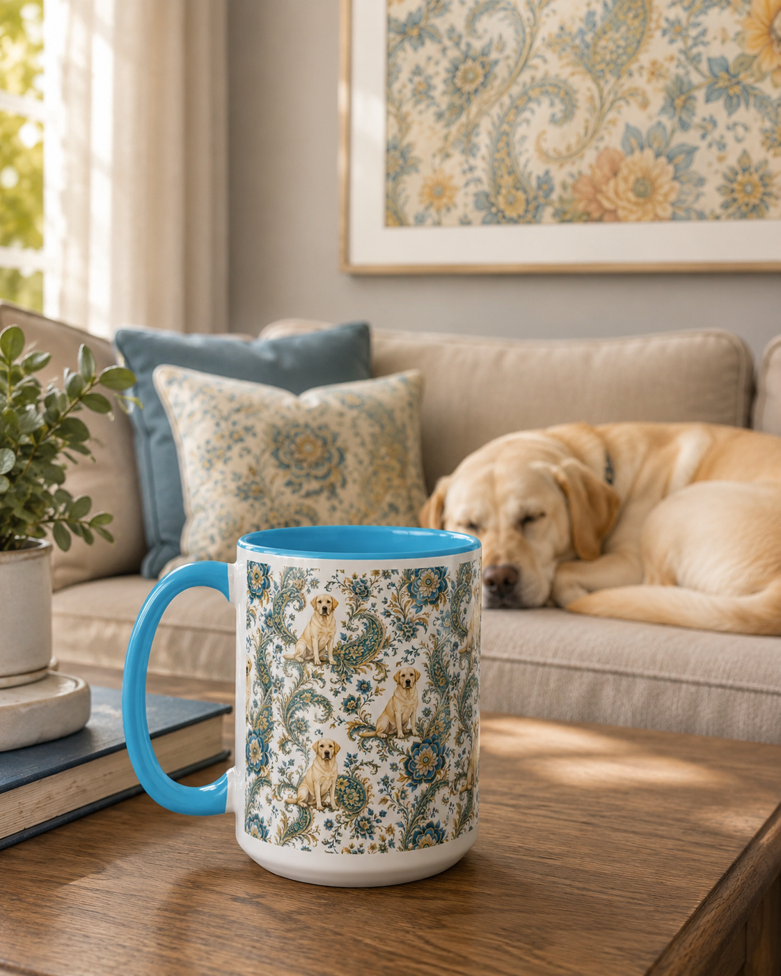 Labrador Retriever Paisley Mug by Layla Moody