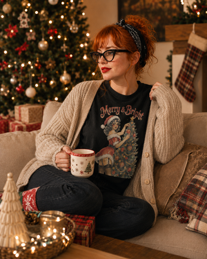 'Merry & Bright' Pin-Up Tee by Layla Moody