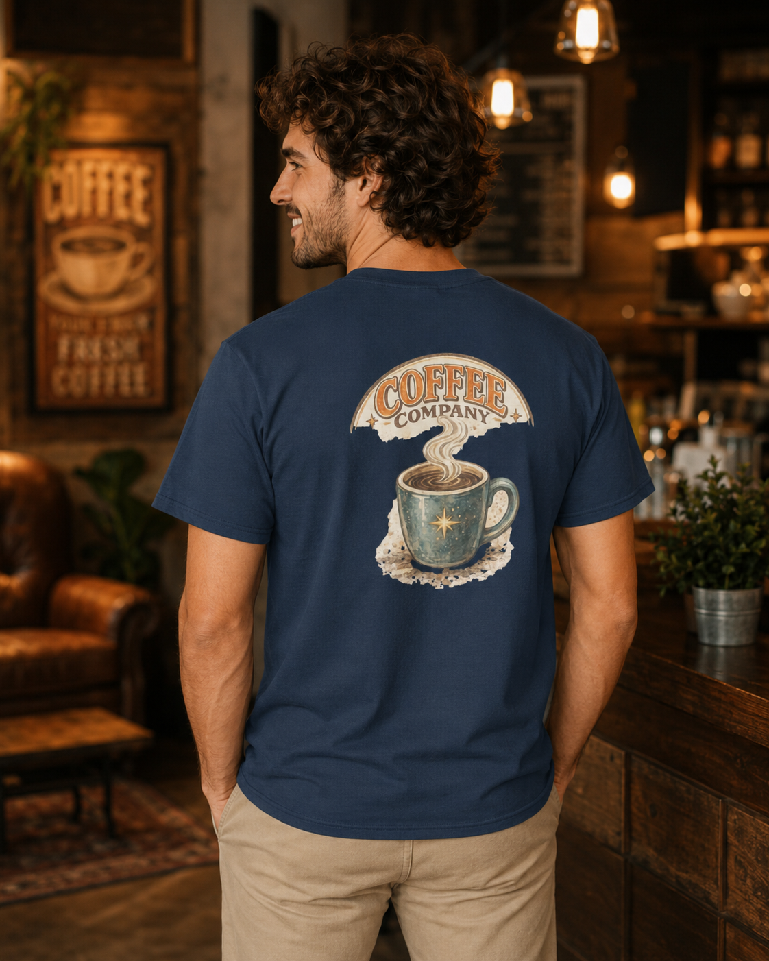 'Rise & Grind' Coffee Company Tee by Layla Moody