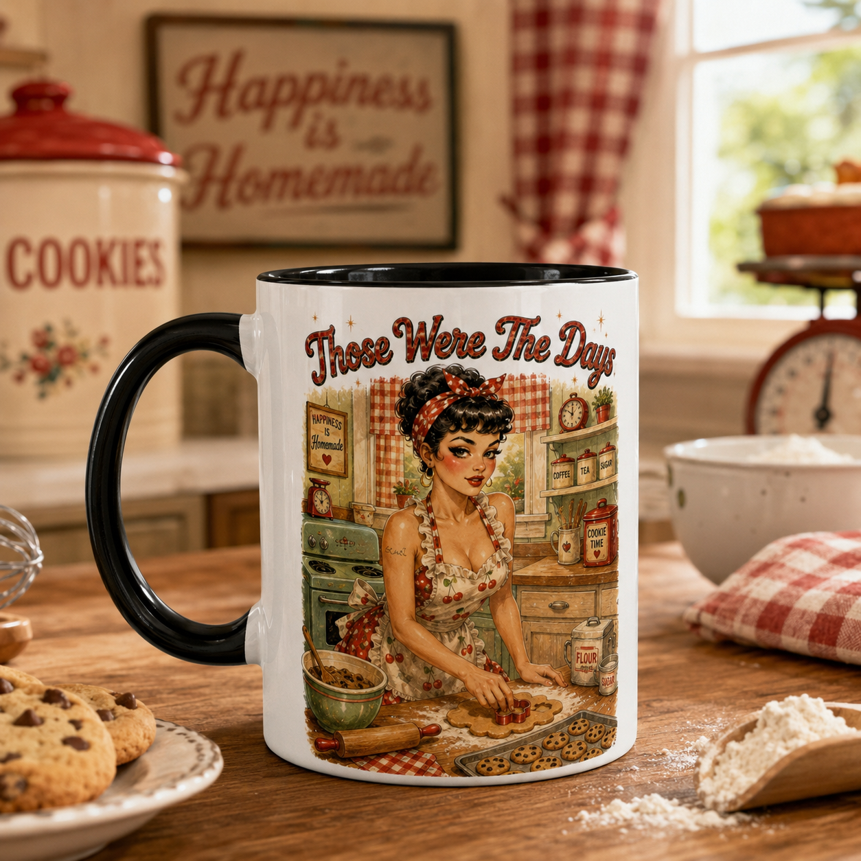 'Those Were the Days' Pin-Up Mug by Layla Moody