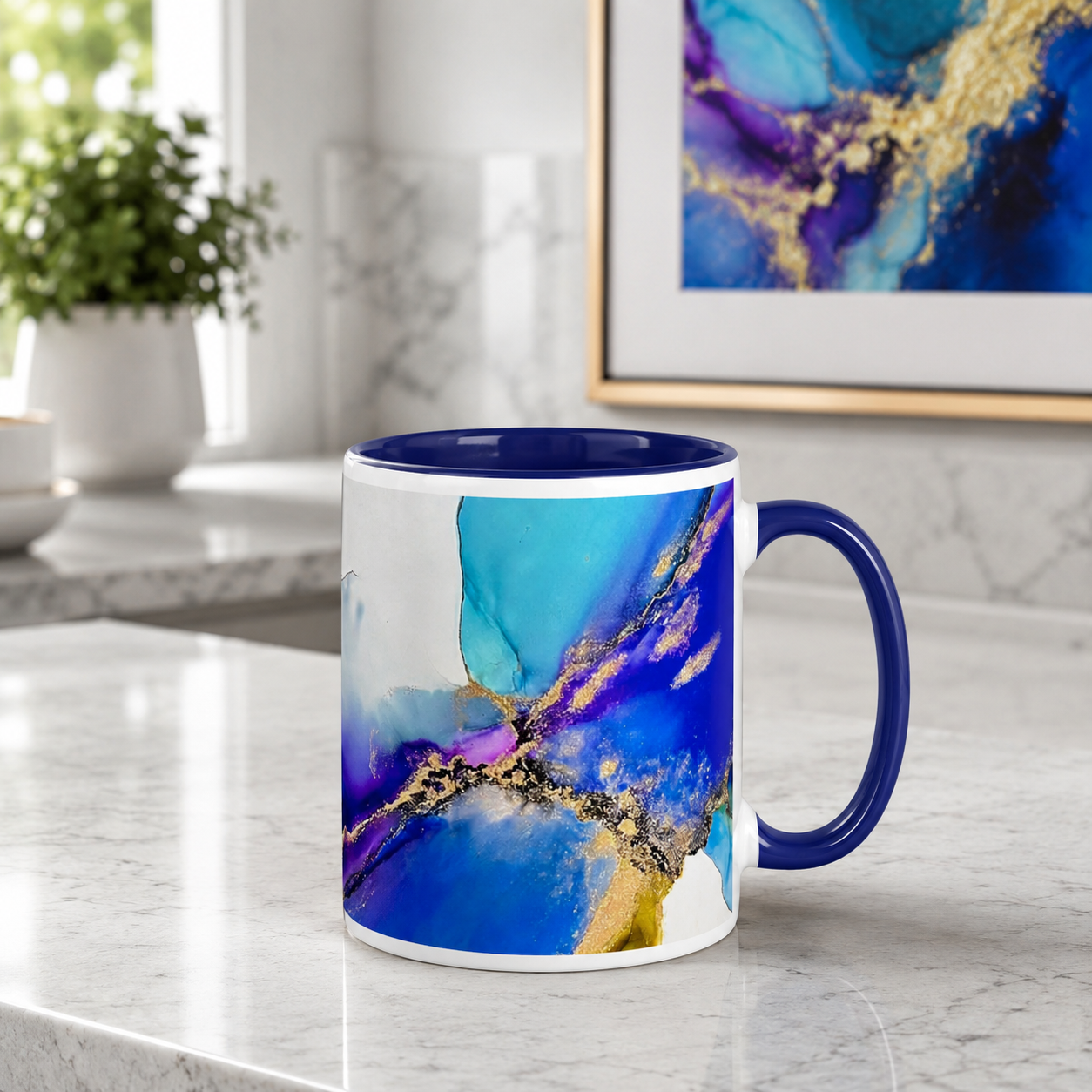 'Untitled' Alcohol Ink Mug by Layla Moody