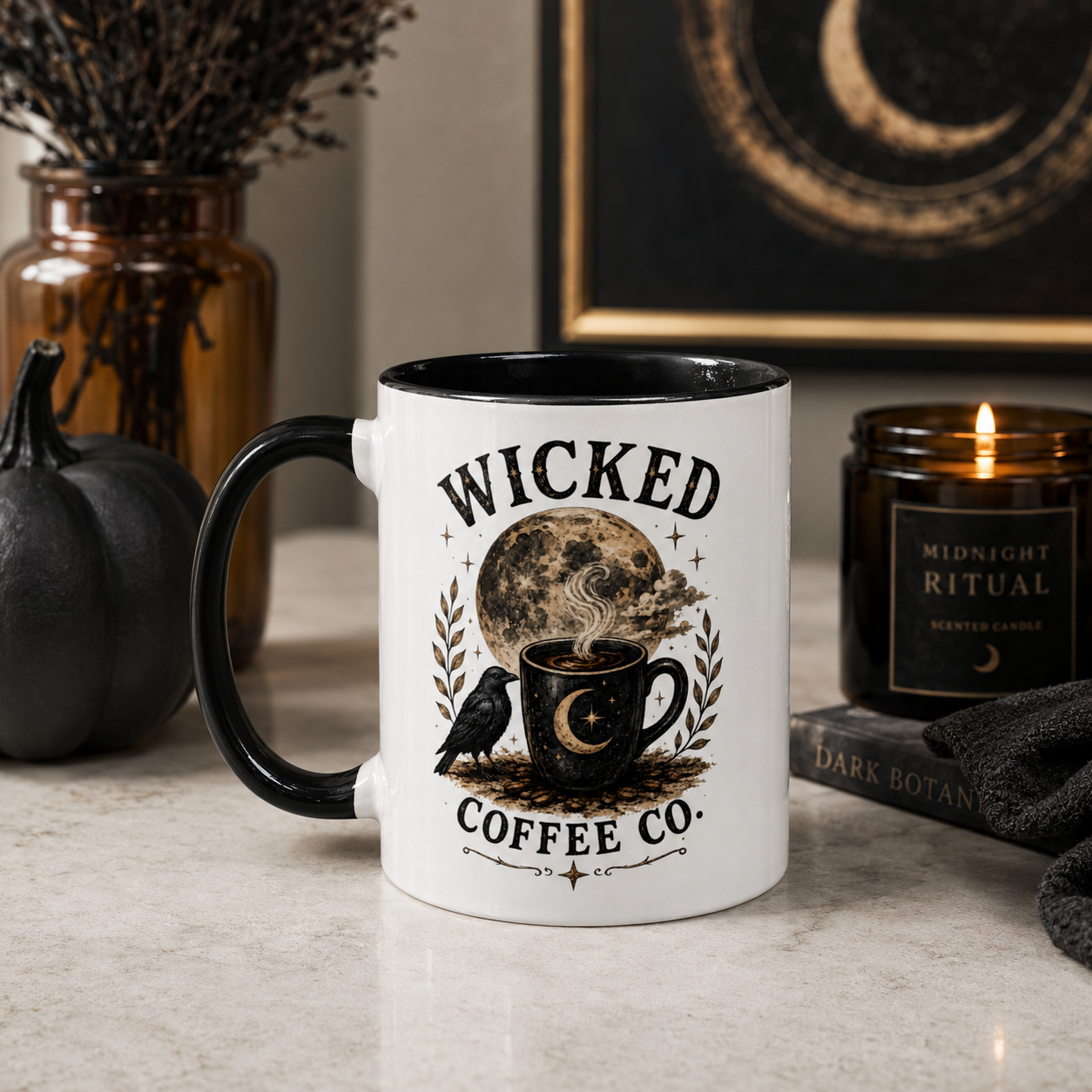'Wicked Coffee Co.' Mug by Layla Moody